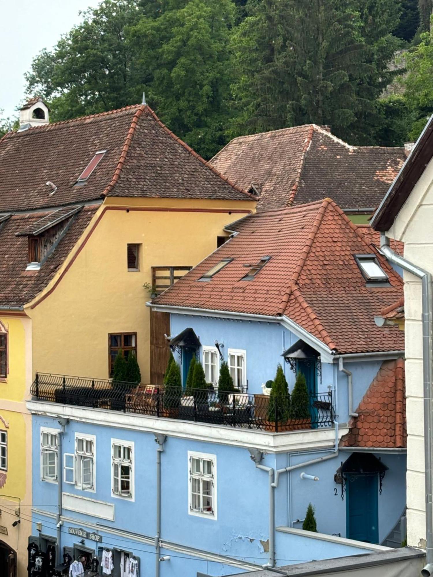 Blue House Citadel Sighisoara Apartment Ngoại thất bức ảnh